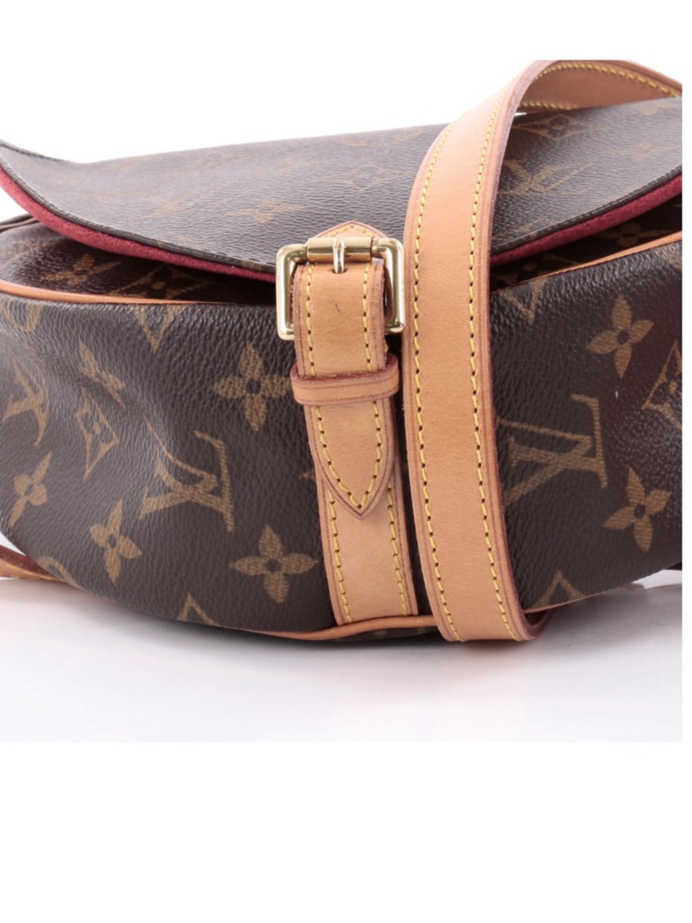 Louis Vuitton Monogram Round Crossbody in Brown with Tan Trim - Picture 4 of 7